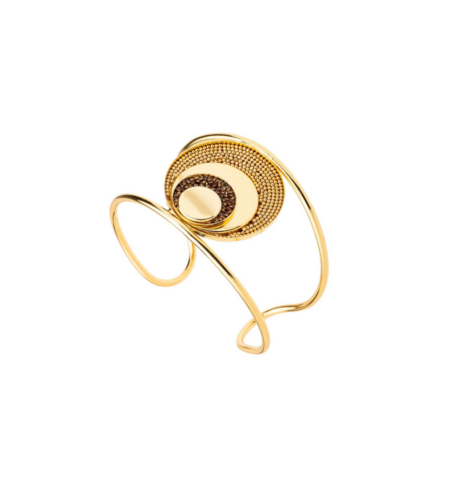 Bracelete Lúmen - Ouro 18k, Smoked Topaz