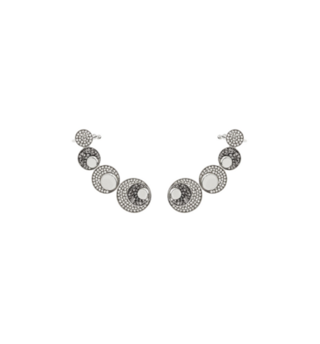 Brinco Ear Cuff Lúmen - Prata, Hematita