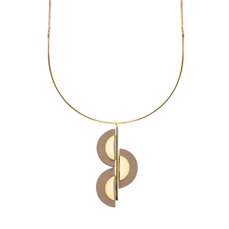 Colar Modernité Maxi - Ouro 18K, Amande