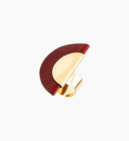 Anel Modernité - Ouro 18k, Burgandy