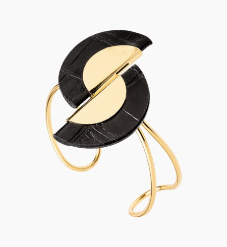 Bracelete Modernité - Ouro 18k, Noir