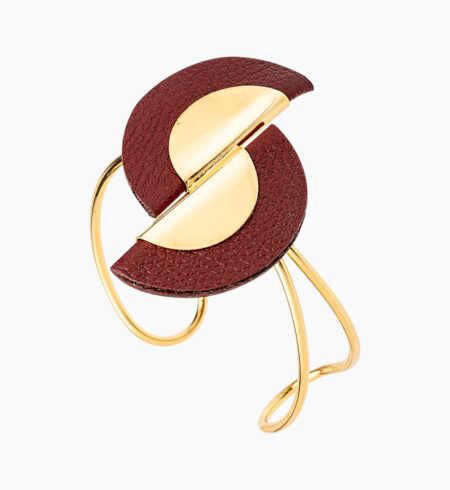 Bracelete Modernité - Ouro 18k, Burgandy